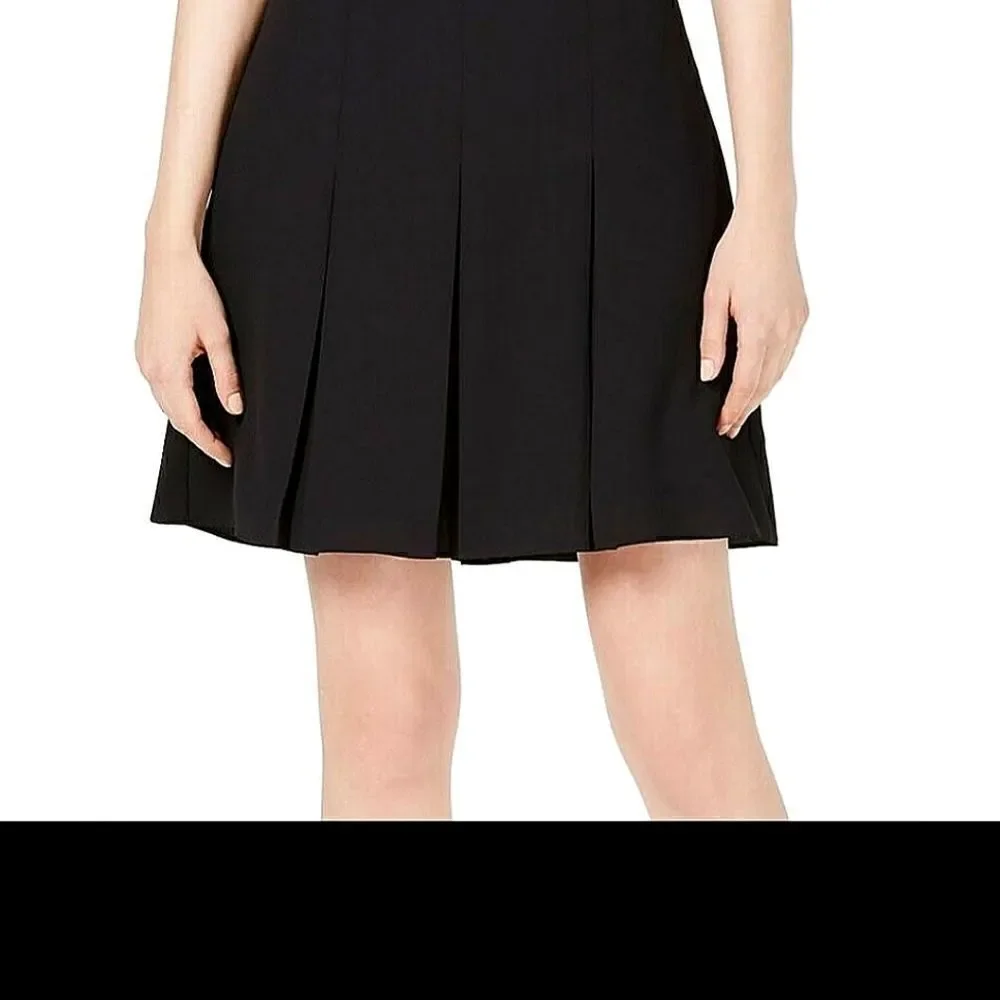 Anne Klein Black Pleated skirt